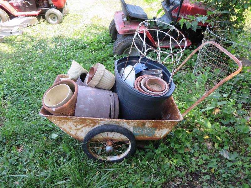 lot 135 image: Vintage Wheel Barrel