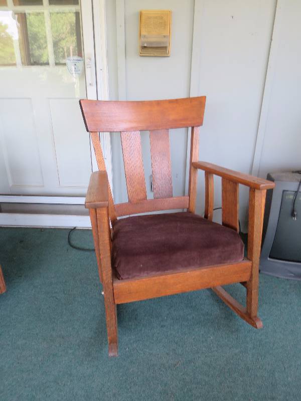 lot 195 image: Wooden Rocker