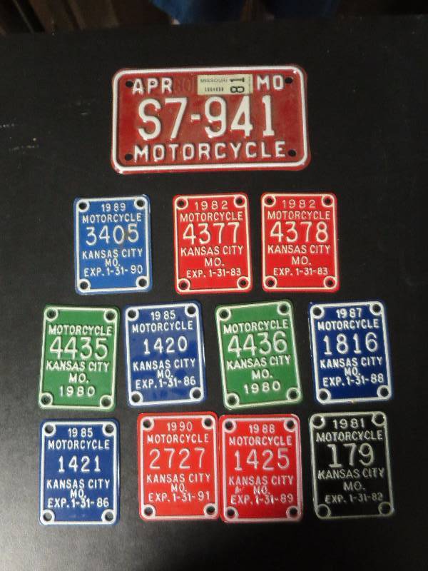 lot 223 image: Lot of Motorcycle License Plates