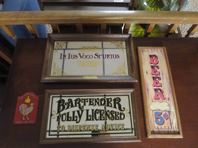 lot 241 image: Man Cave Wall Decor Lot