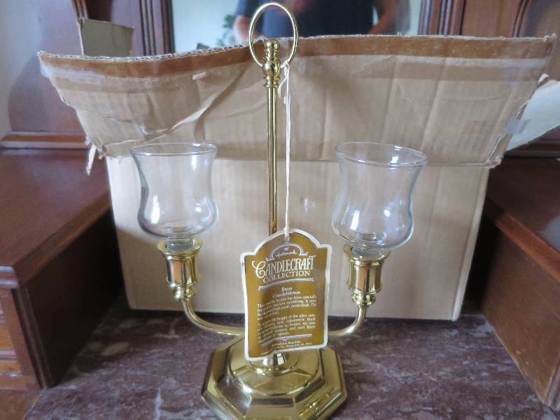 lot 257 image: Brass Candle Holders