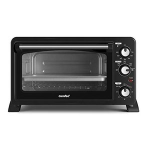 lot 143285 image: COMFEE CFO-CC2501 6-Slice Toaster Oven Countertop with Convection, 1500W, Broil-Toast Setting, Includes Pan, Baking Rack and Crumb Tray, Black Retail $79