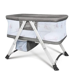 lot 442527 image: Besrey Bassinet for Baby Travel Crib Portable Bed Cot Foldable with Mattress Storage Bag, Retail $162.34