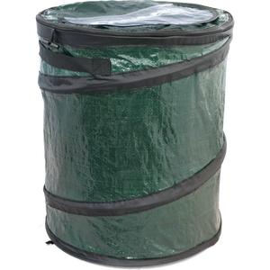 lot 442529 image: Coghlans Pop-up Container 9.5 Gallon Volume Capacity, Spring-loaded, Green Polyethylene, Ideal for Garbage or Storage (34.2cm x 40.6cm) Retail $8.97