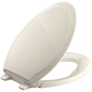 lot 642668 image: Kohler Rutledge Quiet Close with Grip Tight Elongated Toilet Seat