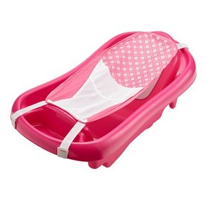 lot 642673 image: The First Years Sure Comfort Newborn to Toddler Baby Bath Tub, Pink