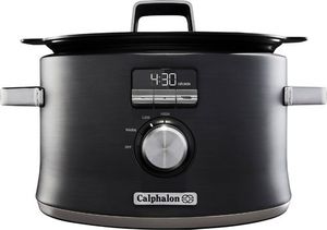 lot 742706 image: Calphalon - 5.3qt Digital Saut� Slow Cooker - Dark Stainless Steel