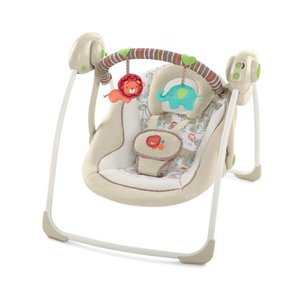 lot 742708 image: Ingenuity Soothe n Delight Portable Swing - Cozy Kingdom