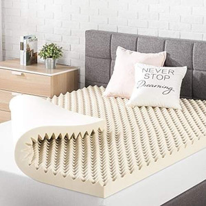lot 742713 image: Best Price Mattress Twin 3 Inch Egg Crate Memory Foam Bed Topper With Copper Inf