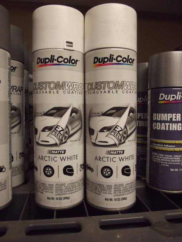 lot 1764 image: NEWLot of Arctic White Matte Spray Paint