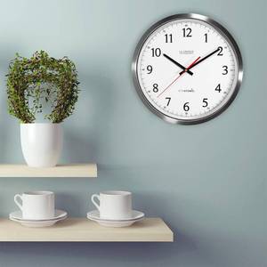 lot 11861 image: La Crosse Technology 14 UltrAtomic Analog Stainless Steel Wall Clock