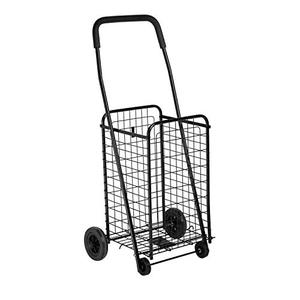 lot 11880 image: Honey-Can-Do Black Four Wheel Utility Cart, Medium