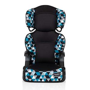 lot 11898 image: Evenflo Big Kid Highback 2-in-1 Belt-Positioning Booster Car Seat, Boston Blue