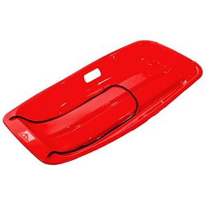 lot 11909 image: Franklin Sports Kids Toboggan Sled - Arctic Trails Plastic Snow Sled for Children - One Person Toboggan with Rope  Handles - 35