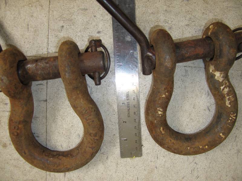 lot 714 image: Super Strong Anchor Shackle, BoltNutCotter, Galvanized, 78 in. X 6