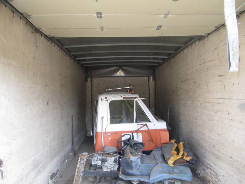 lot 496 image: 26 Foot Storage Van Box With Damage to the Front