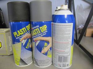 lot 3162 image: 6 PLASTIC DIP SPRAY PAINT