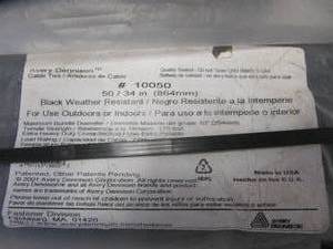lot 3163 image: 2 PACKAGES OF 50 ZIP TIES HEAVY DUTY INDOOROUTDOOR