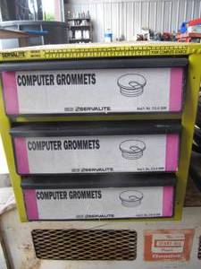 lot 3153 image: METAL BOX 13T X 16D X 12.5W WITH 3 .5T  DRAWERS