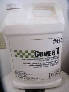 lot 3176 image: NEW UNOPENED 2.5 GALLON COVER I  CONCRETE SEAL