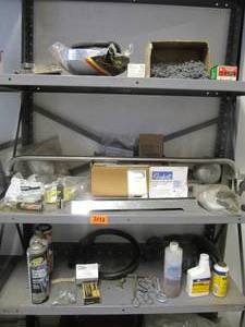 lot 3207 image: EVERYTHING ON 3 SHELVES MISC. PARTS