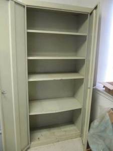 lot 3209 image: METAL STORAGE CABINET WITH DOORS 36W X 78T X 18D