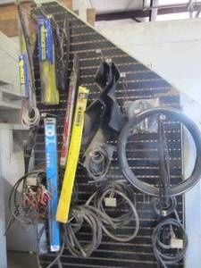 lot 3244 image: ALL CONTENTS ON PEGBOARD BY STEPS -  WINDSHIELD WIPERS, HOSES, HOOKS