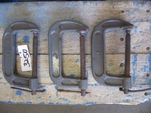 lot 3250 image: 3 COUNT  4 C CLAMPS