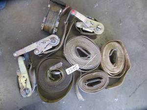 lot 3254 image: BOX OF CARGO  LOAD STRAPS