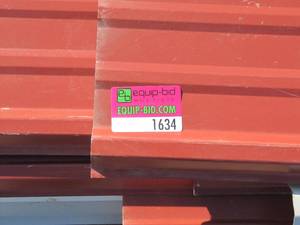 lot 1634 image: Large Pallet of Metal Building Metal for Roofs or Siding 4 , 8  & 12  Lengths