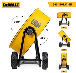 lot 44080 image: DEWALT DXF-2490 High-Velocity Industrial, Drum, Floor, Barn, Warehouse Fan, Heavy Duty Air Mover with Adjustable Tilt & Large Wheel, 24, Yellow
