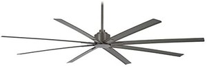 lot 44092 image: Minka-Aire F896-84-SI Xtreme H2O 84 Inch Outdoor Ceiling Fan with DC Motor in Smoked Iron Finish RETAILS $519