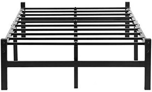 lot 44150 image: GreenForest Bed Frame Twin Size 14 inch, Heavy Duty Metal Platform Bed Base Mattress Foundation Boxspring Replacement, Black