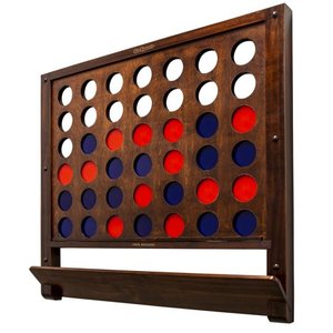 lot 44163 image: GoSports Wall Mounted Giant 4 in a Row Game Jumbo 4 Connect Family Fun with Coins