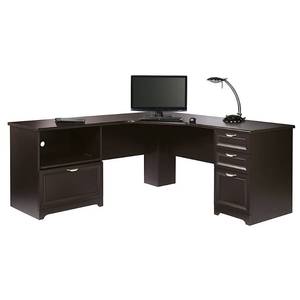 lot 44180 image: Realspace(R) Magellan Performance Collection L Desk, 30in.H x 70 910in.W x 23 15in.D, Espresso