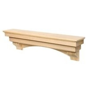 lot 44199 image: The Auburn Fireplace Shelf Mantel 64 inches