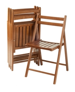 lot 44211 image: Robin 4-Piece Folding Chair Set
