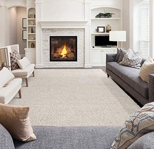 lot 44224 image: Ottomanson Collection Solid Shag Rug, 53 x 7 grey