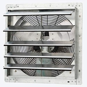 lot 44401 image: iLiving - 18 Wall Mounted Exhaust Fan - Automatic Shutter - Variable Speed - Vent Fan For Home Attic, Shed, or Garage Ventilation, 1736 CFM, 2600 SQF Coverage Area (Power Cord Not Included)