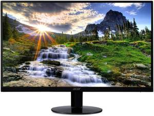 lot 44074 image: Acer SB220Q bi 21.5 Inches Full HD (1920 x 1080) IPS Ultra-Thin Zero Frame Monitor (HDMI & VGA Port) RETAILS $202.50