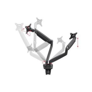 lot 2207 image: Monoprice Smooth Full Motion Dual Monitor Gas Spring Desk Mount