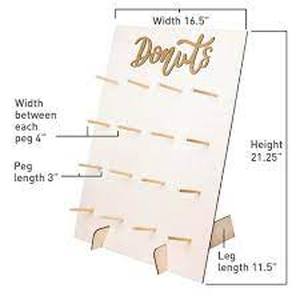 lot 2213 image: Star Pack Home Wooden Donut Stand