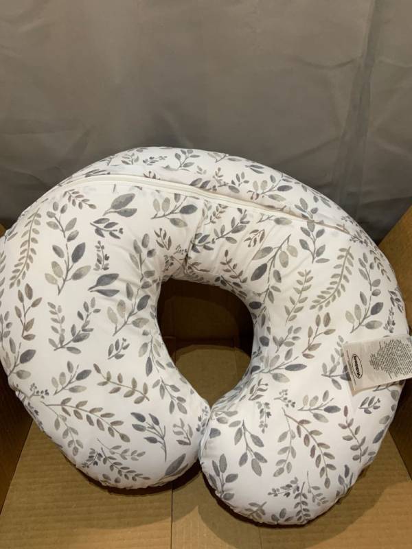 lot 51769 image: Boppy Nursing Pillow - Grey Leaves