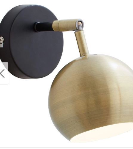 lot 51874 image: ADESSO BRASS WALL LIGHT