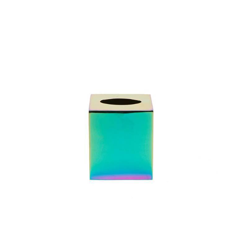 lot 51913 image: Mind Reader Paper Facial Tissue Box Cover Holder for Bathroom Vanity Countertops Bedding