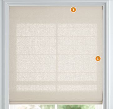 lot 51943 image: 1 ROMAN SHADE 33INCH W X 64INCH L