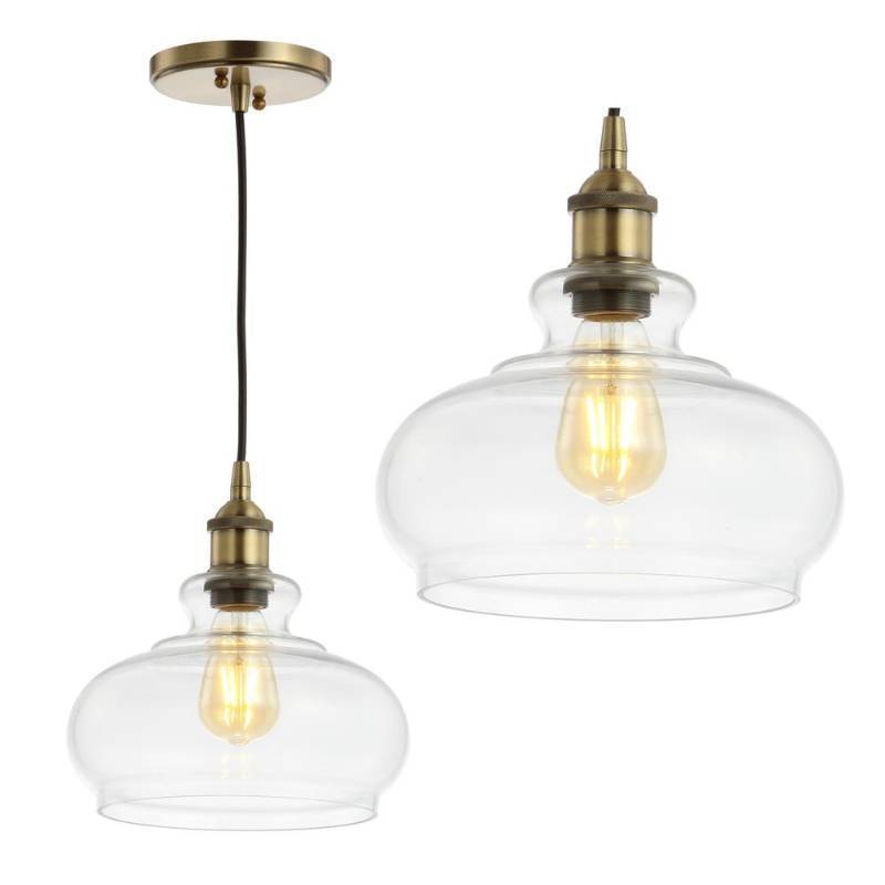 lot 51954 image: Jonathan Y Wyatt 9.5 Adjustable Drop Pharmacy Led Pendant