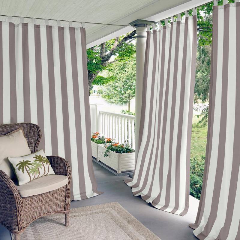 lot 51956 image: Elrene Highland Stripe IndoorOutdoor 50 x 108 Panel