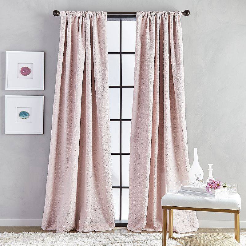 lot 58006 image: Curtainworks Bloomsbury 84-Inch Curtain Panel, Size One Size - Pink