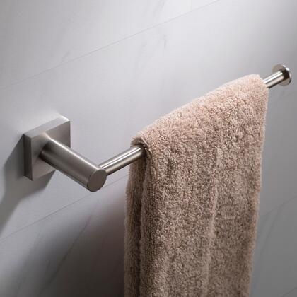 lot 58039 image: KRAUS Ventus Bathroom Towel Bar, Brushed Nickel Finish
